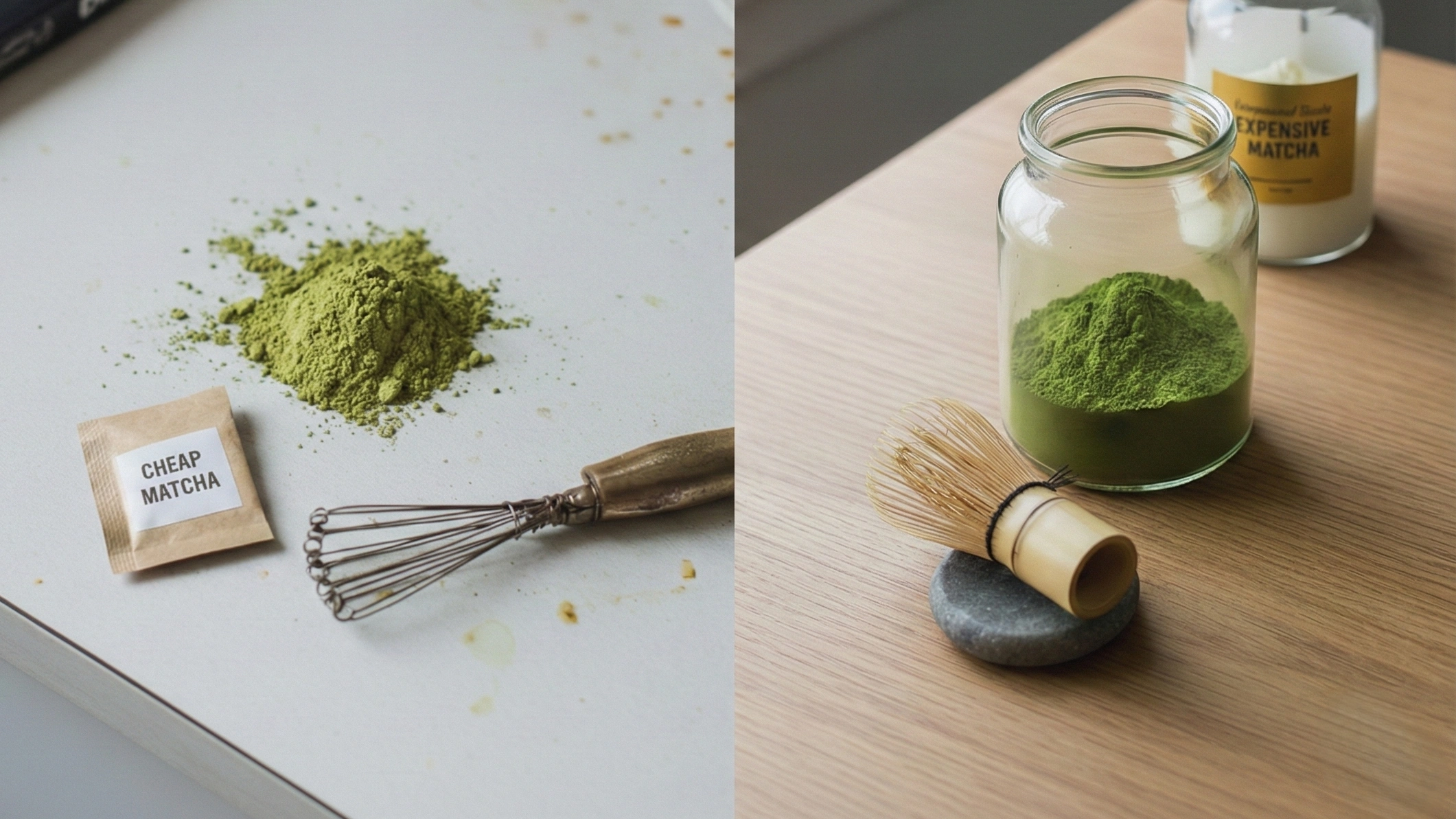 cheap matcha vs expensive matcha